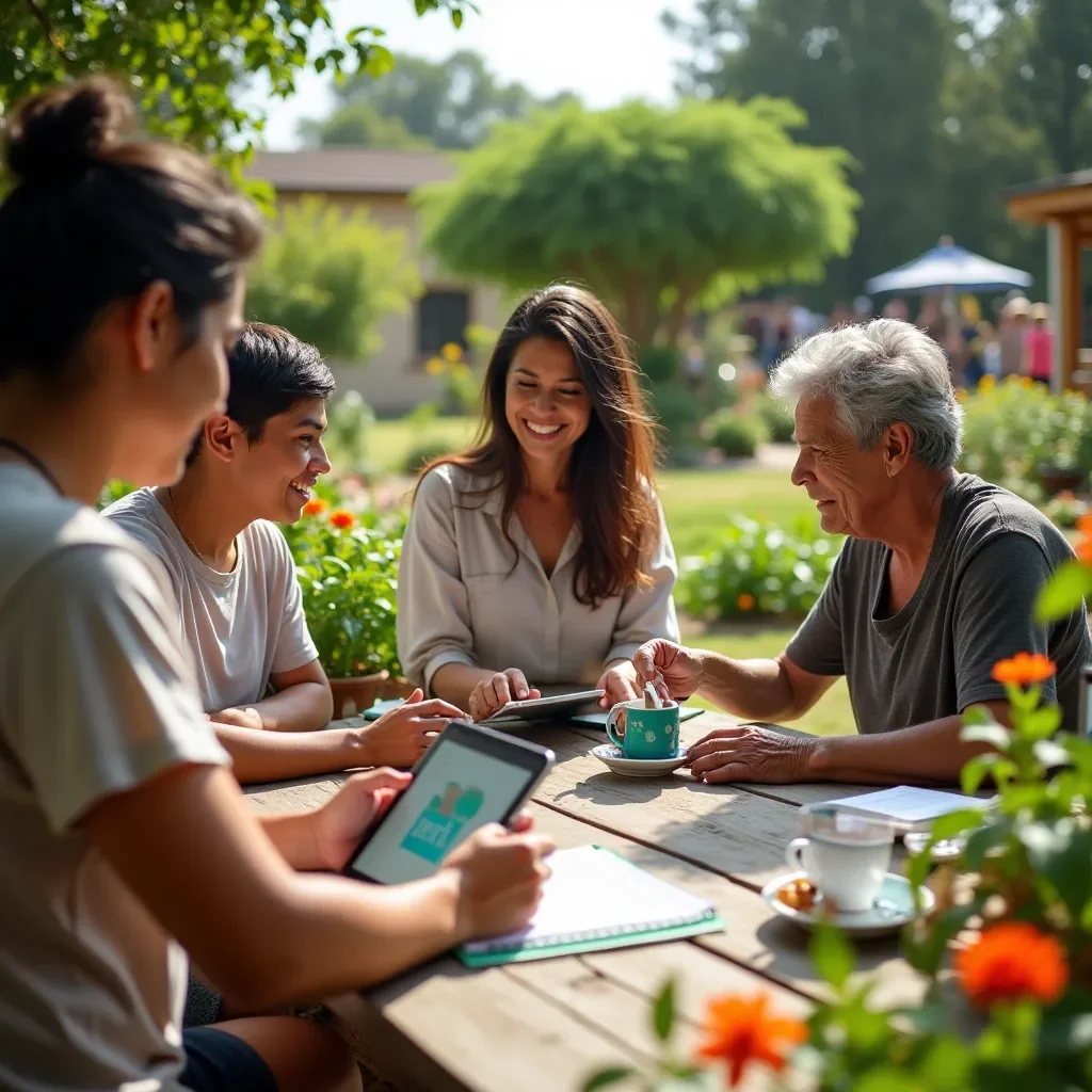 Modern office environment