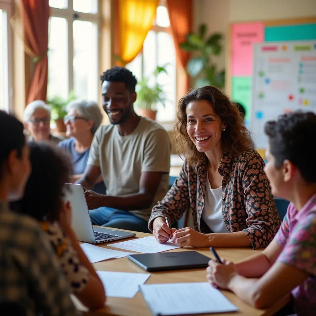 Professional team collaboration